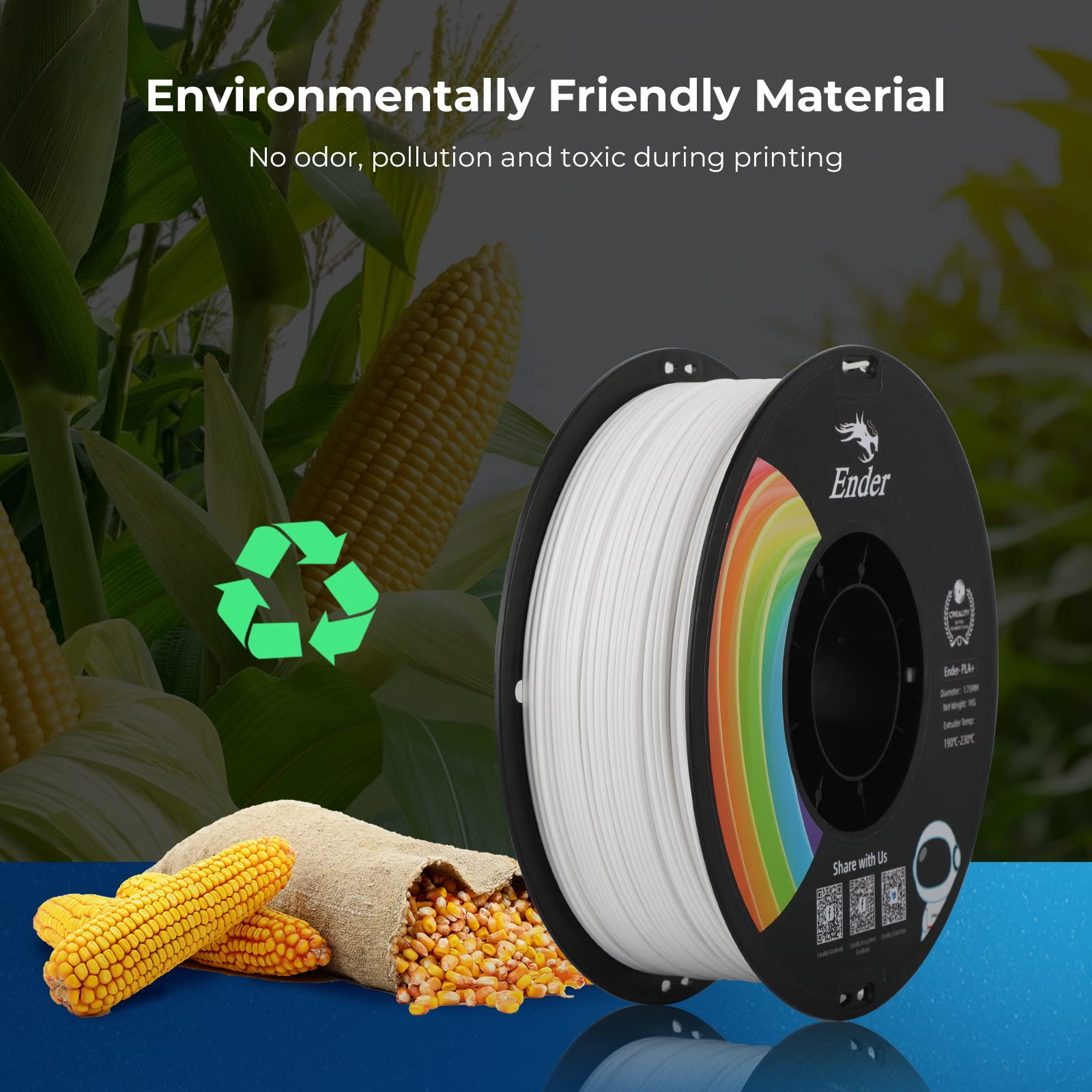 creality-ender-pla-filament-1-75mm-1kg-blanc image 6