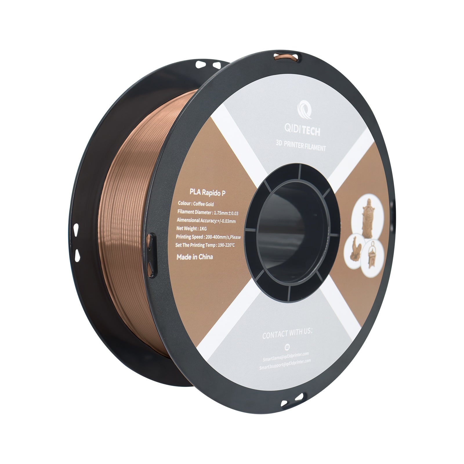 qidi-tech-pla-rapido-metal-1-75-mm-filament-effet-m-tal-pour-impression-3d-fdm image 1