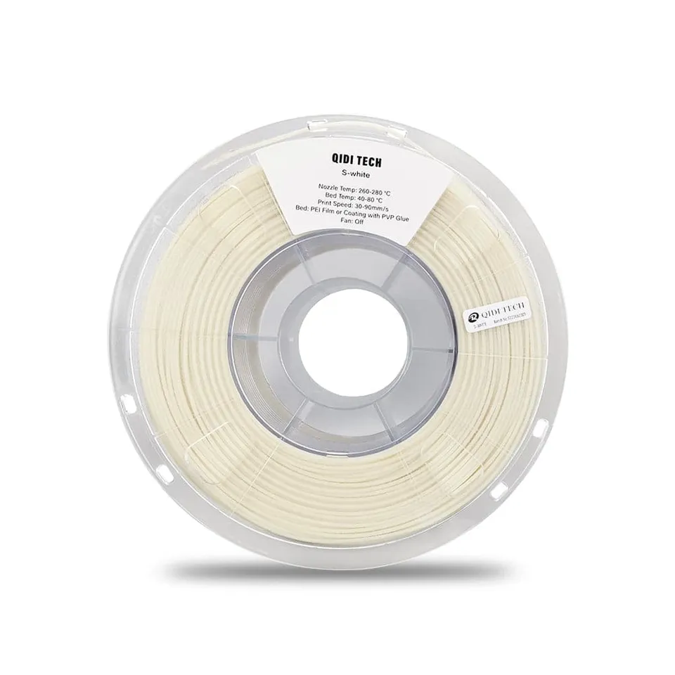 qidi-tech-s-white-filament-support-blanc-1-75-mm-bobine-1-kg-pour-pa12-cf image 1