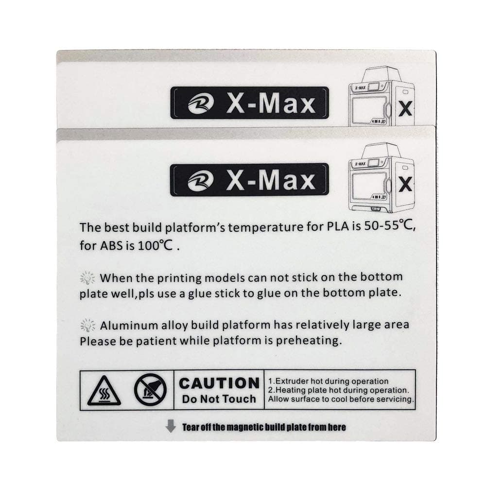 qidi-tech-x-max-autocollants-pour-plateau-d-impression-lot-de-2 image 1