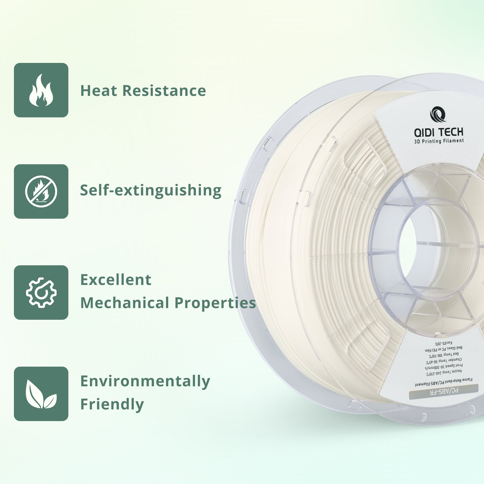 qidi-tech-pc-abs-fr-filament-ignifuge-3d image 1