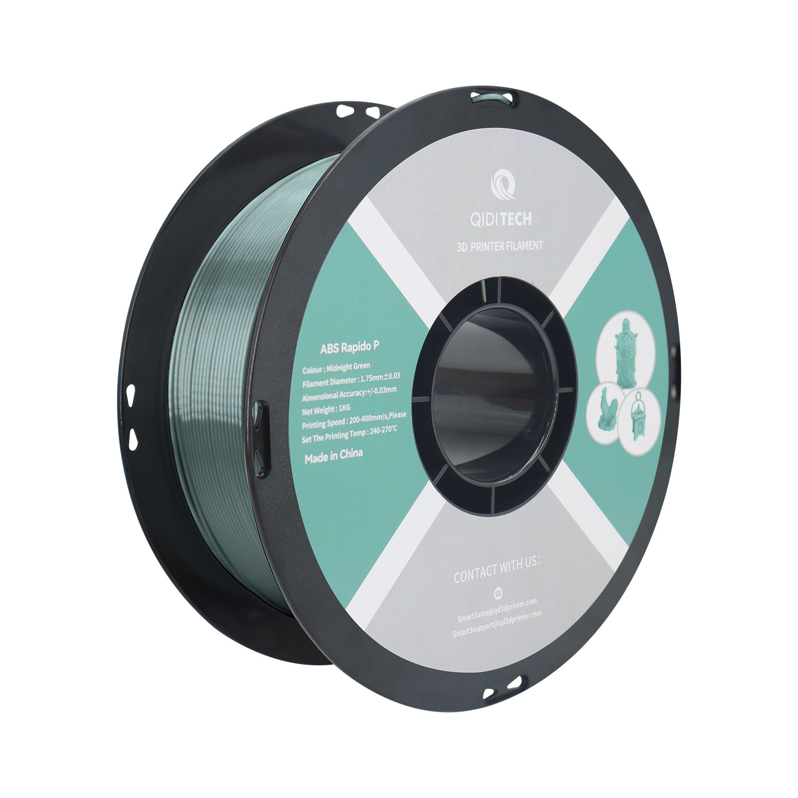 qidi-tech-abs-rapide-m-tallic-filament-abs-1-75-mm-effet-m-tal image 3