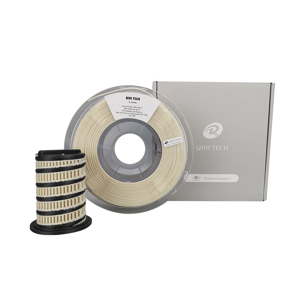 qidi-tech-s-white-filament-support-blanc-1-75-mm-bobine-1-kg-pour-pa12-cf image 2
