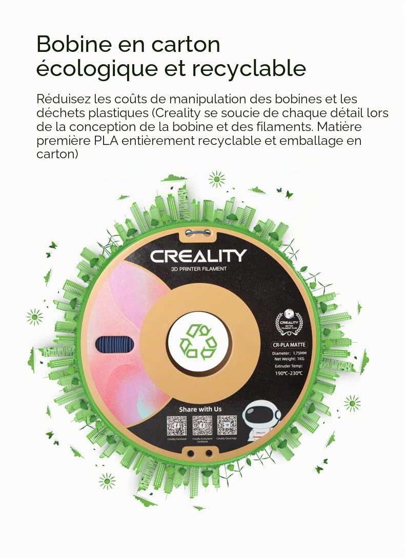 creality-cr-pla-matte-filament-1-75-mm-1-kg-noir image 3