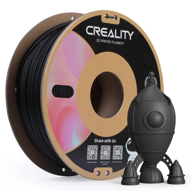 creality-cr-pla-matte-filament-1-75-mm-1-kg-noir image 1
