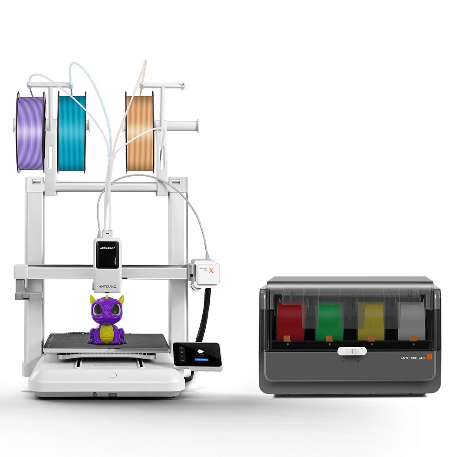 anycubic-kobra-x-combo-imprimante-3d-fdm-avec-filament-recharge-pla-basic-1kg-of image 2