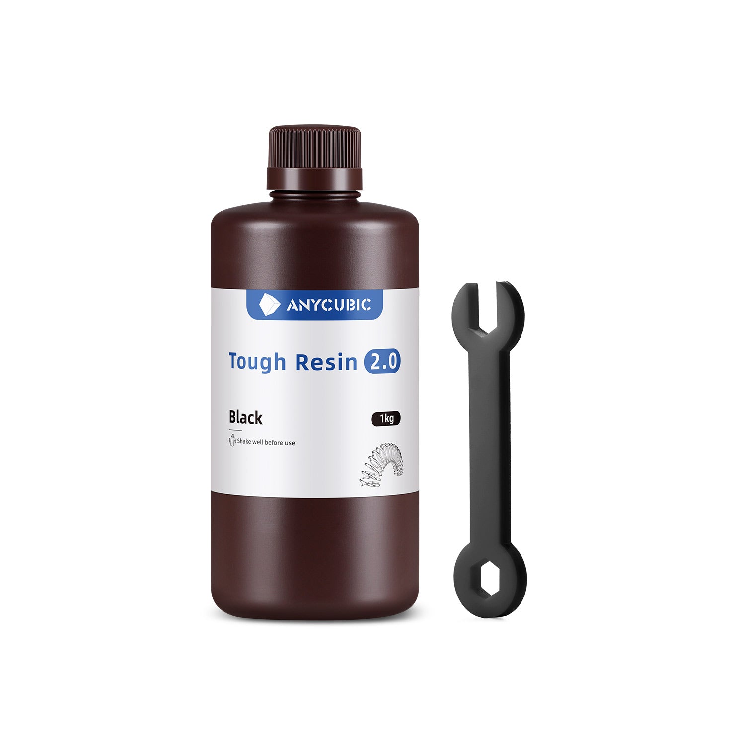 anycubic-tough-resin-2-0-r-sine-technique-1kg-noir-gris-blanc-vert-transparent image 4