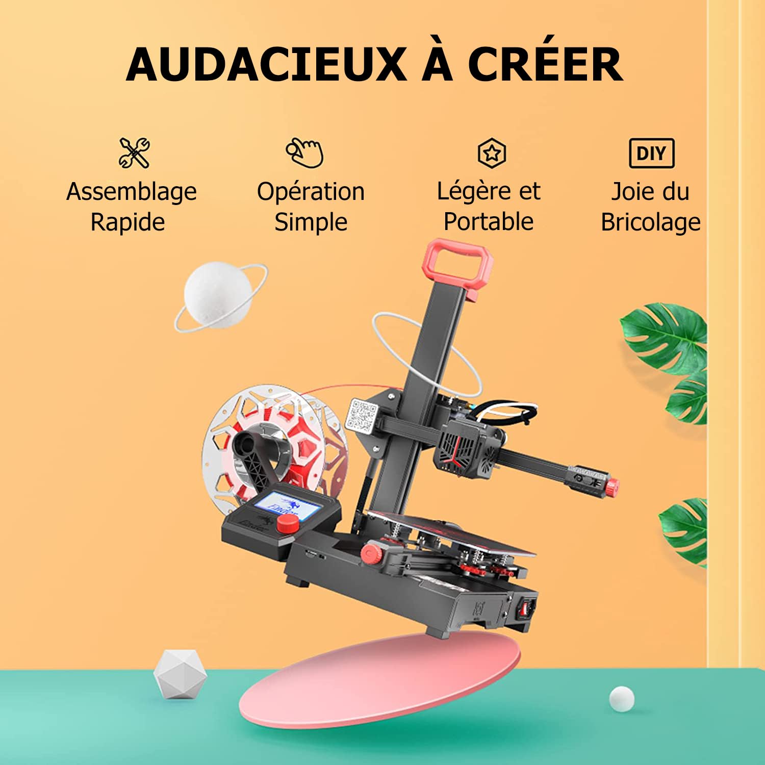 creality-ender-2-pro-mini-imprimante-3d-fdm-165x165x180mm image 2