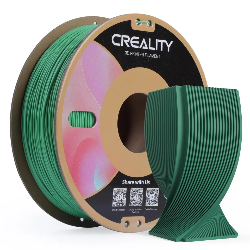 creality-cr-pla-matte-filament-1-75-mm-1kg-vert-mat-anti-bouchage image 1
