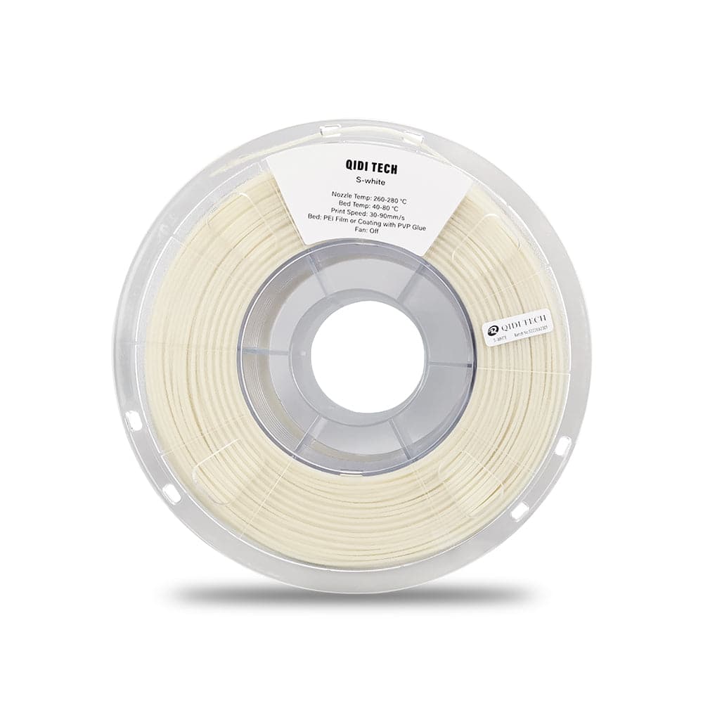 qidi-tech-s-white-filament-support-blanc-1-75-mm-bobine-1-kg-pour-pa12-cf image 1