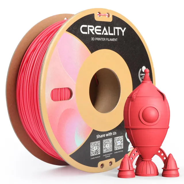 creality-cr-pla-matte-filament-1-75-mm-1-kg-rouge image 1