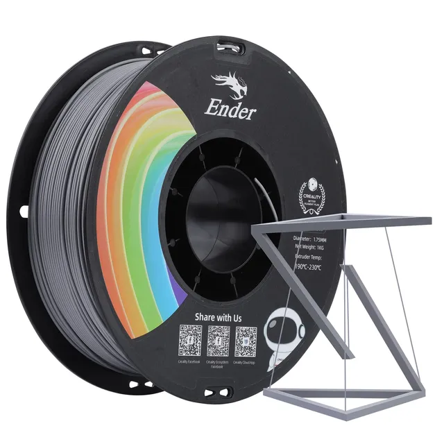 creality-ender-pla-filament-1-75-mm-1-kg-gris image 1