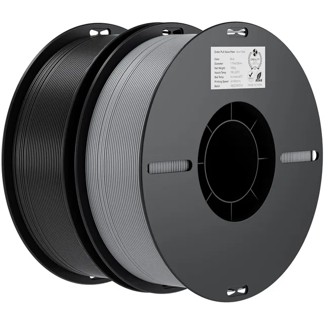 creality-ender-pla-value-pack-gris-noir-filament-pla-1-75mm-2kg-pour-imprimante- image 1