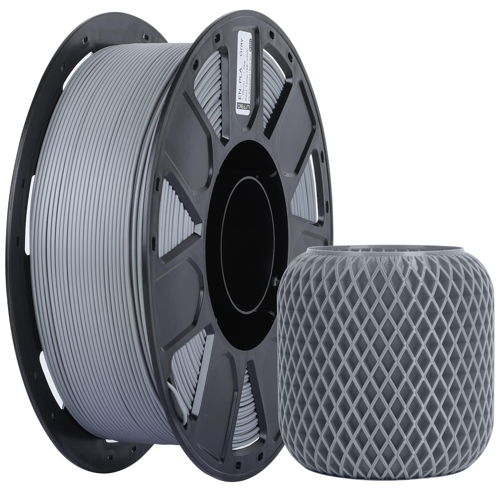 creality-ender-pla-filament-pla-1-75-mm-1-kg-gris image 1