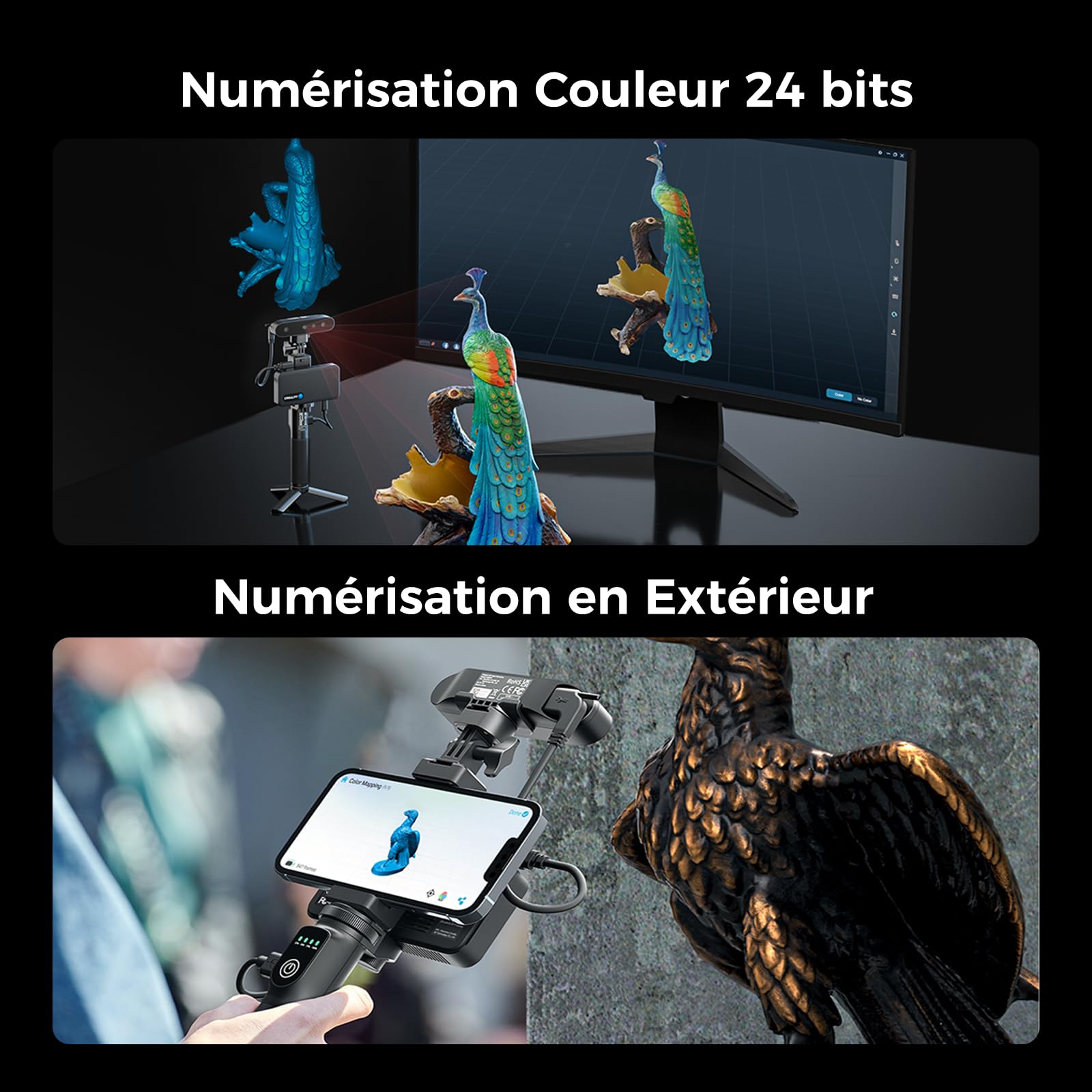 creality-ferret-pro-scanner-3d-0-1-mm-wifi-6-couleur-24-bits image 5