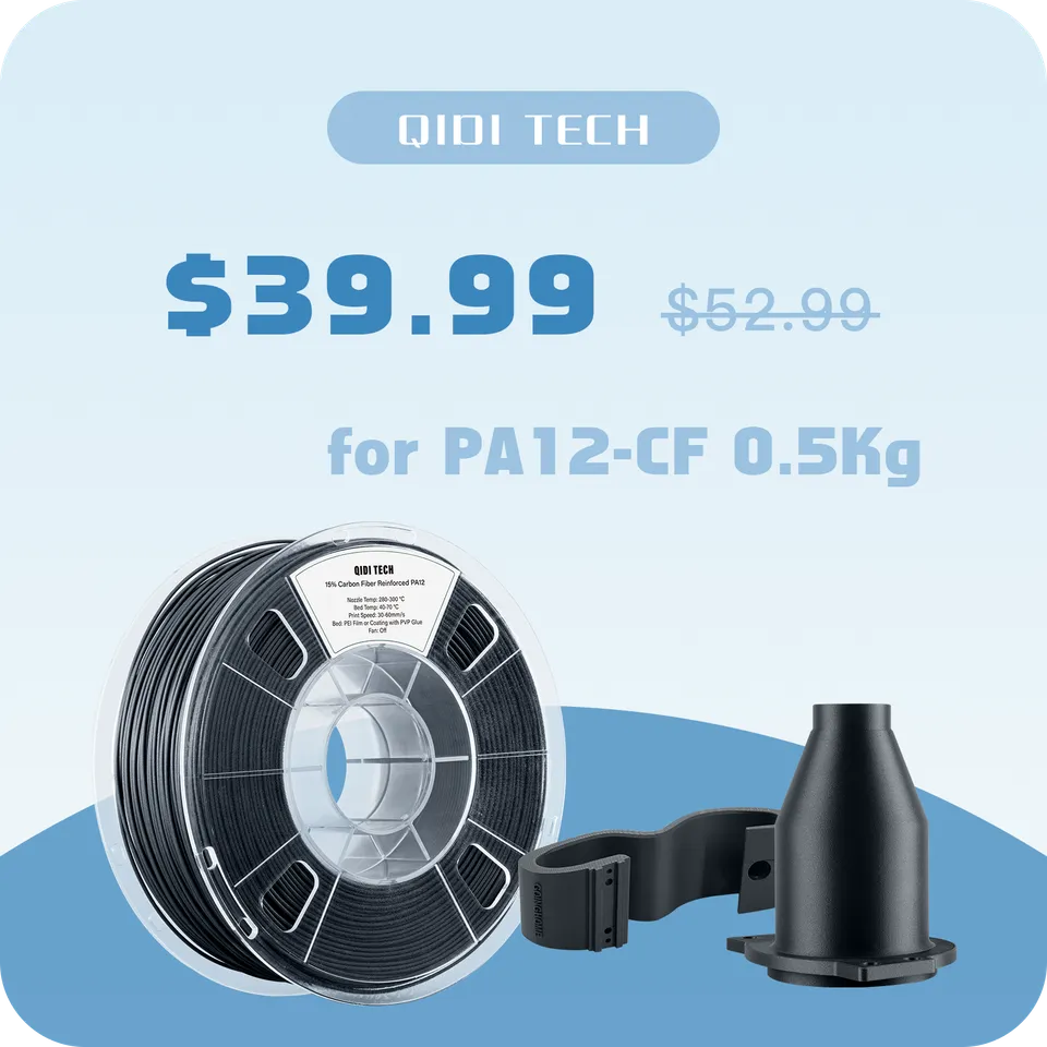 qidi-tech-filament-pa12-cf-0-5-kg-renforc-fibre-de-carbone image 1
