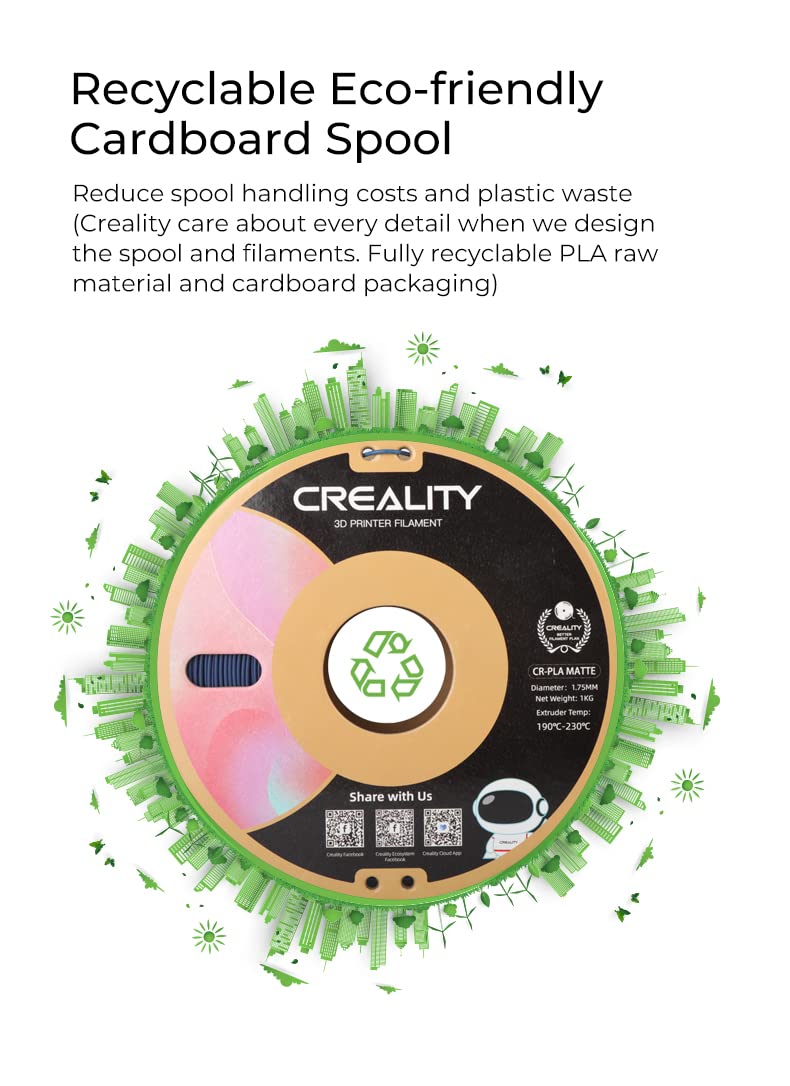 creality-cr-pla-matte-filament-1-75mm-1kg-blanc image 3