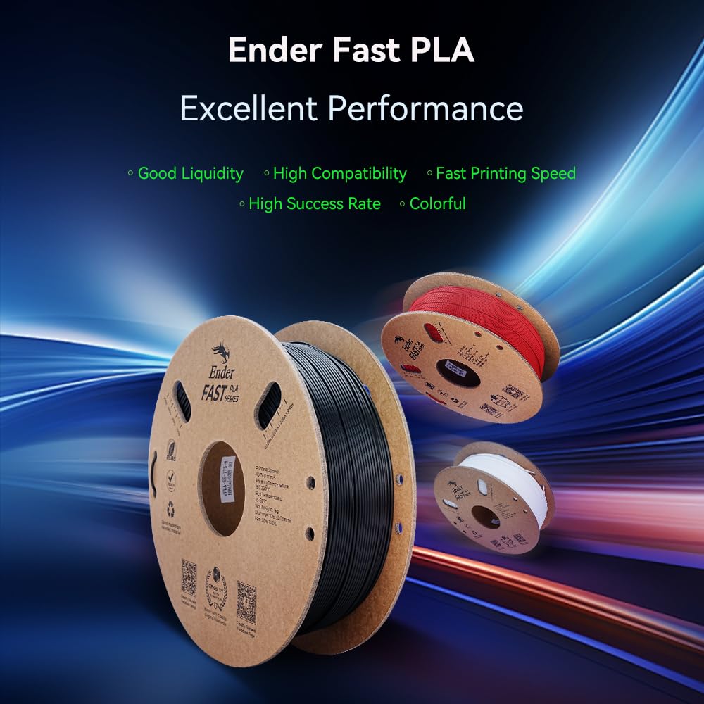 creality-ender-fast-pla-1-75-mm-2kg-blanc-blanc-filament-haute-vitesse-300mm-s image 2