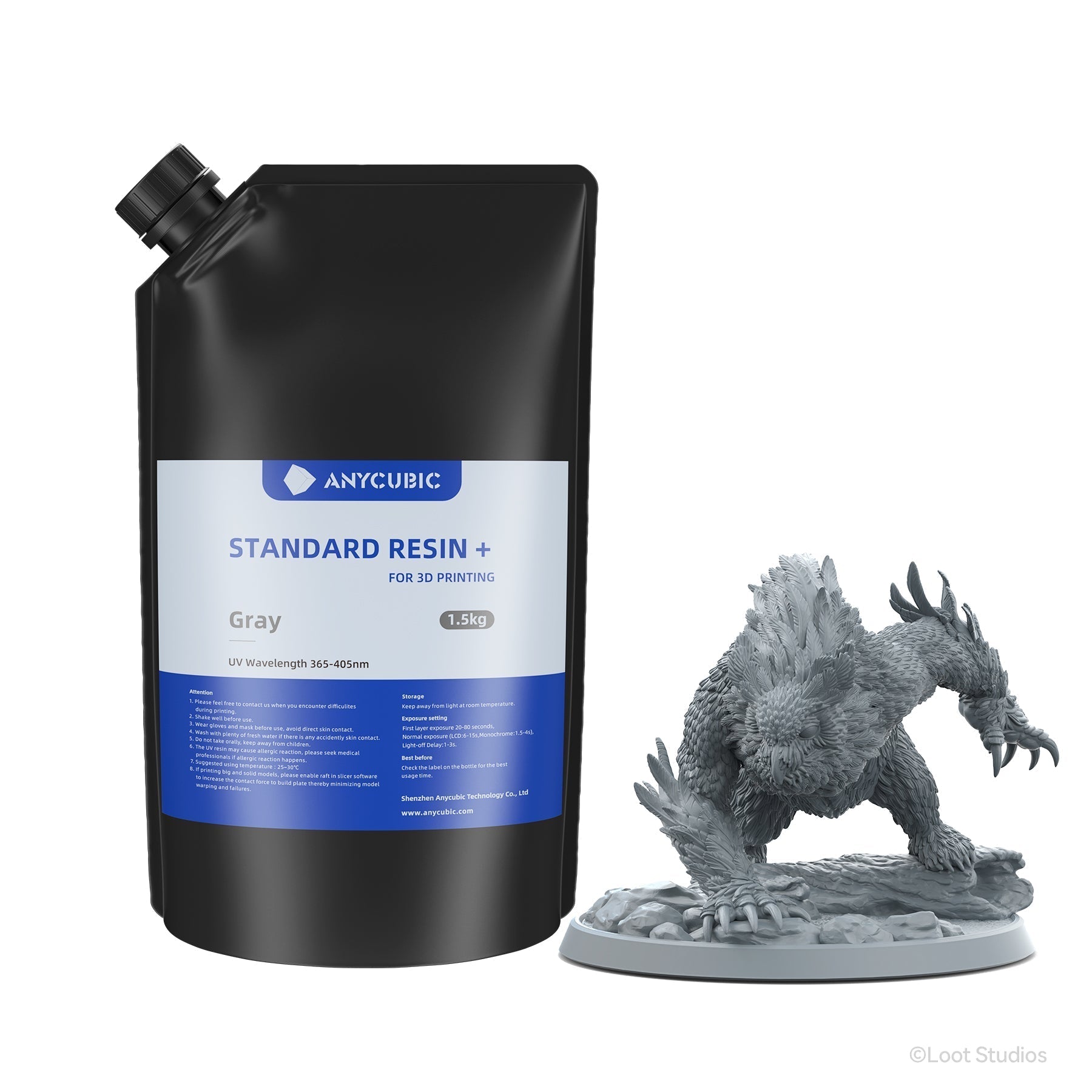 anycubic-standard-resin-1-5kg-r-sine-standard-pr-cision-0-1mm-faible-odeur image 3