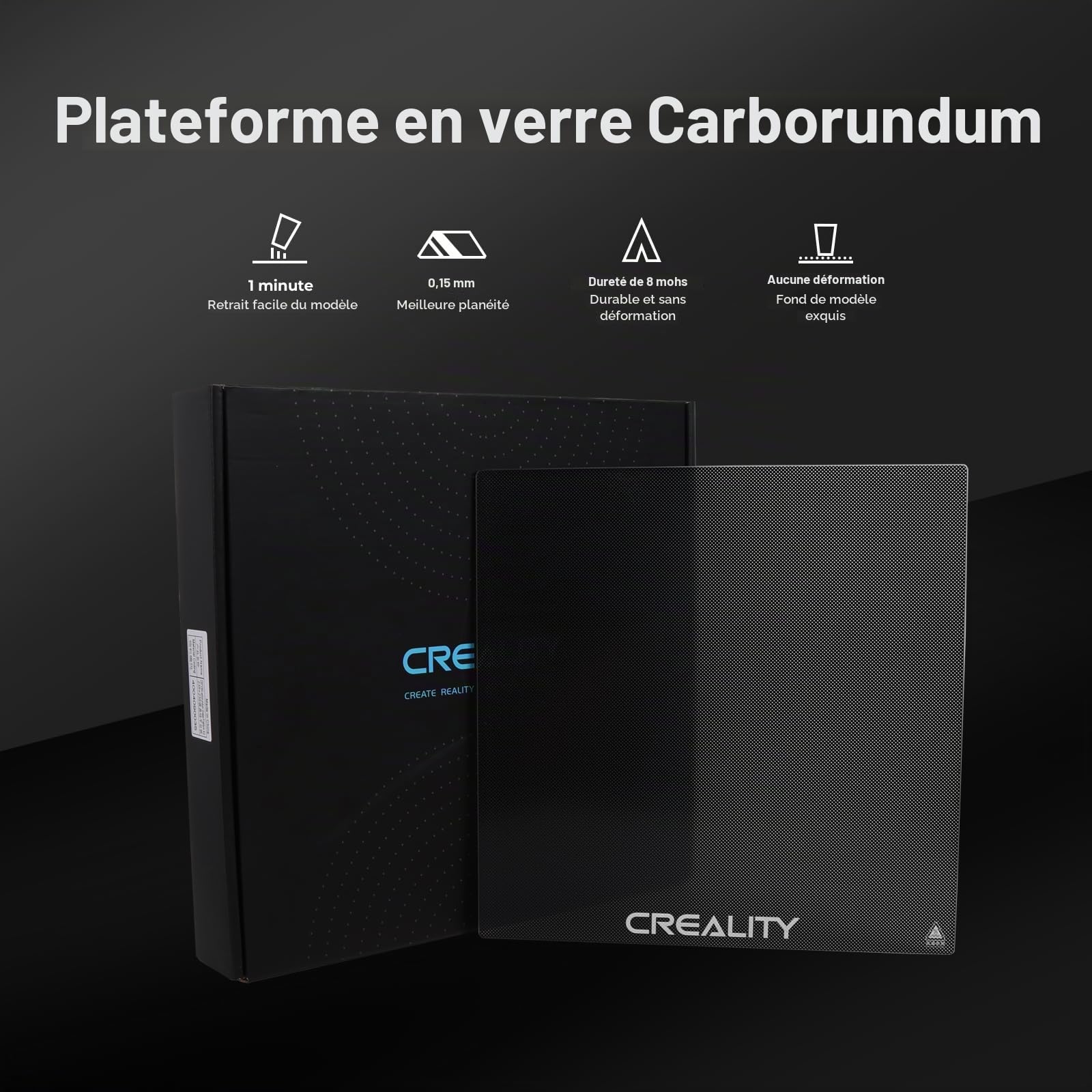 creality-plate-forme-verre-carborundum-235x235x4mm-ender-3-ender-3-v2-ender-3-pr image 7