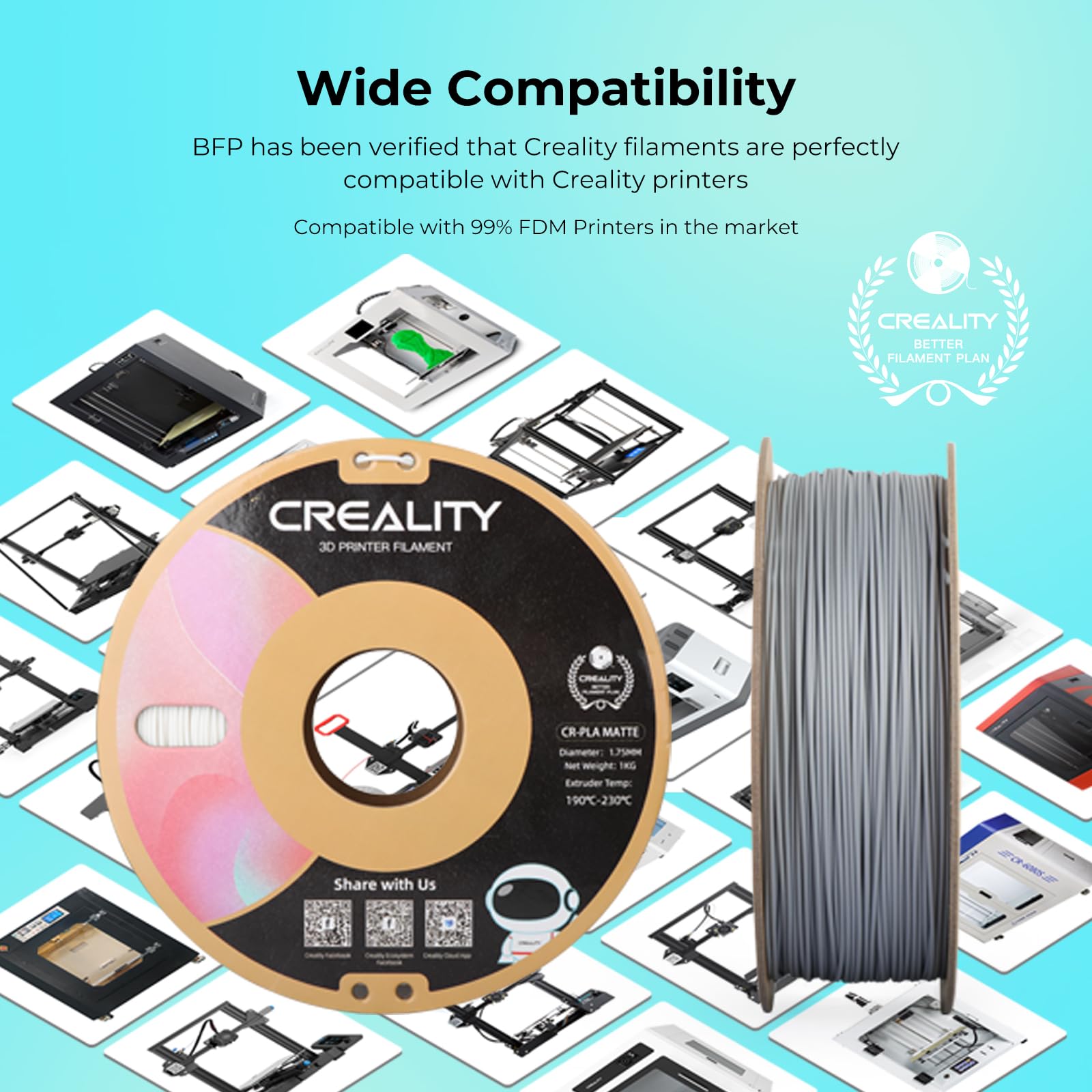 creality-cr-pla-matte-filament-1-75-mm-1kg-vert-mat-anti-bouchage image 4