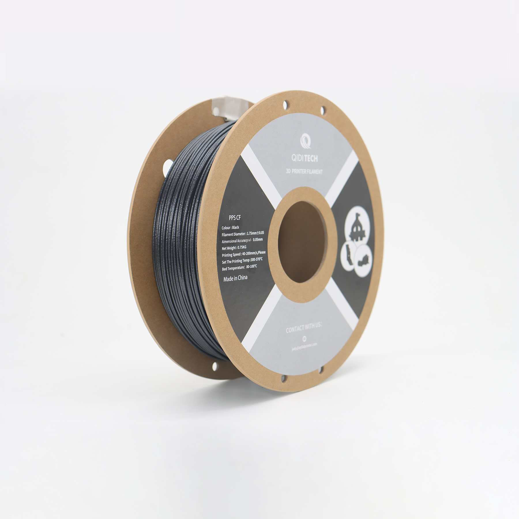 qidi-tech-filament-pps-cf-renforc-fibre-de-carbone image 2