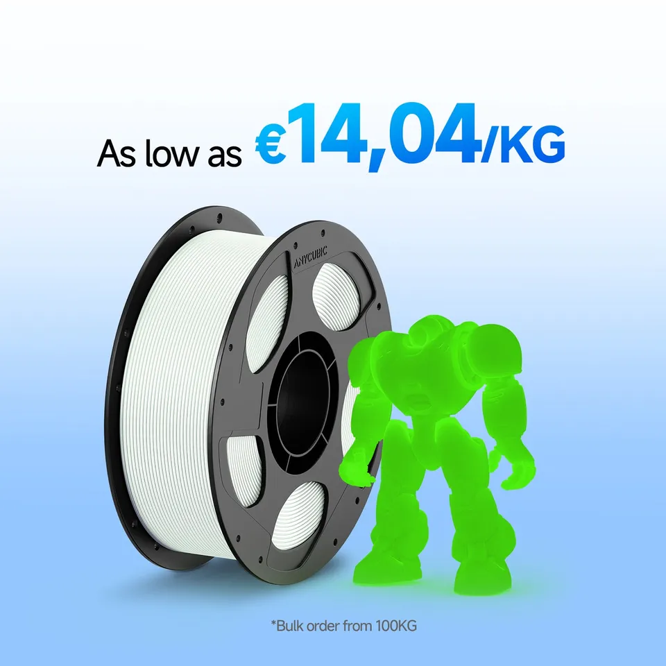 anycubic-filament-pla-phosphorescent-glow-lot-10-100kg-deals image 1
