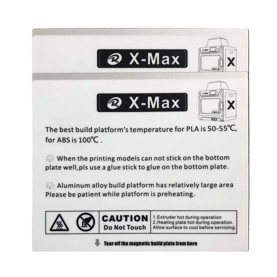 qidi-tech-x-max-autocollants-pour-plateau-d-impression-lot-de-2 image 1