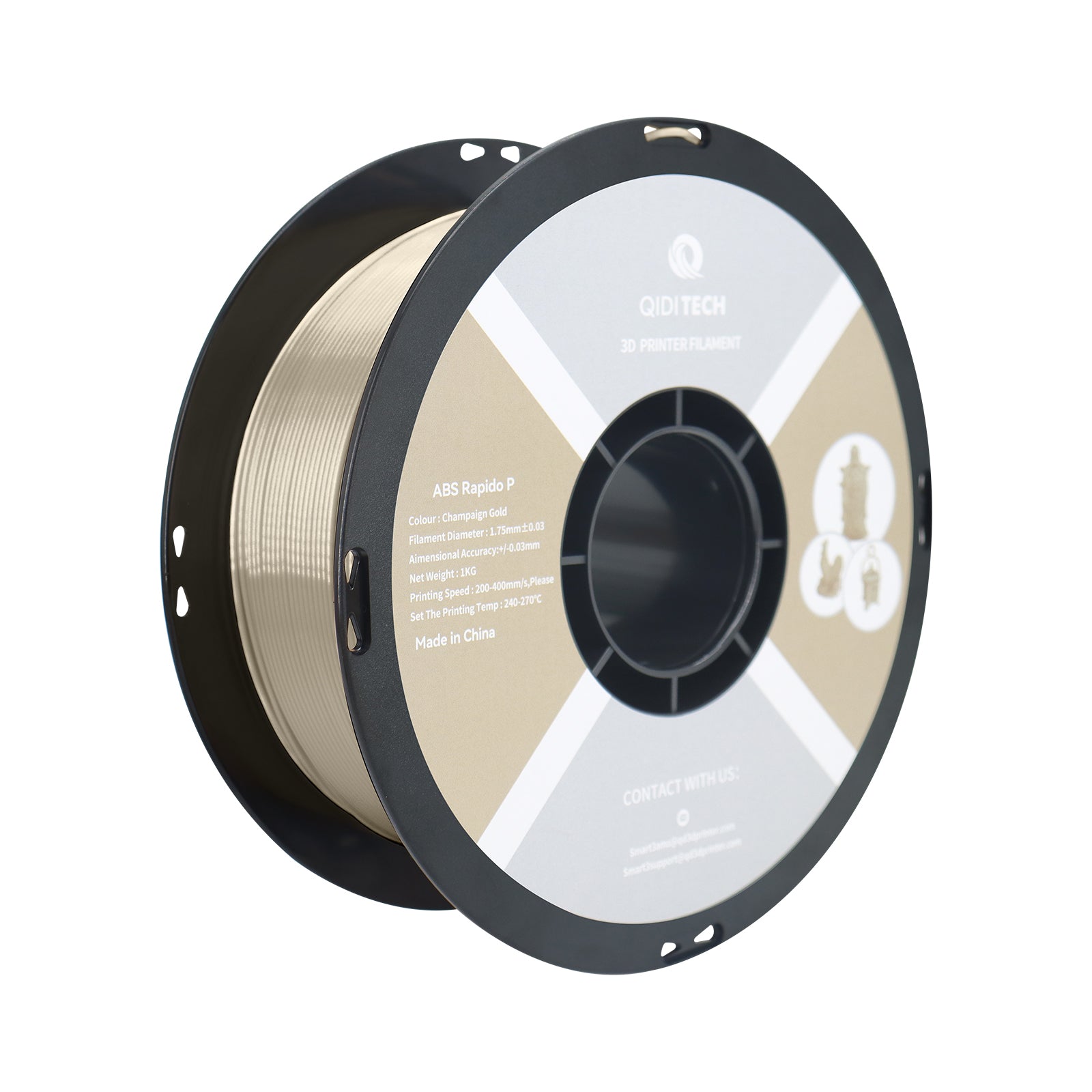 qidi-tech-abs-rapide-m-tallic-filament-abs-1-75-mm-effet-m-tal image 1
