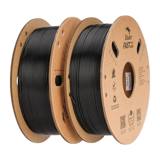 creality-ender-fast-pla-1-75-mm-2x1-kg-noir-haute-vitesse-300-mm-s image 1