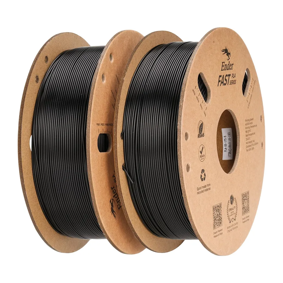 creality-ender-fast-pla-1-75-mm-2x1-kg-noir-haute-vitesse-300-mm-s image 1