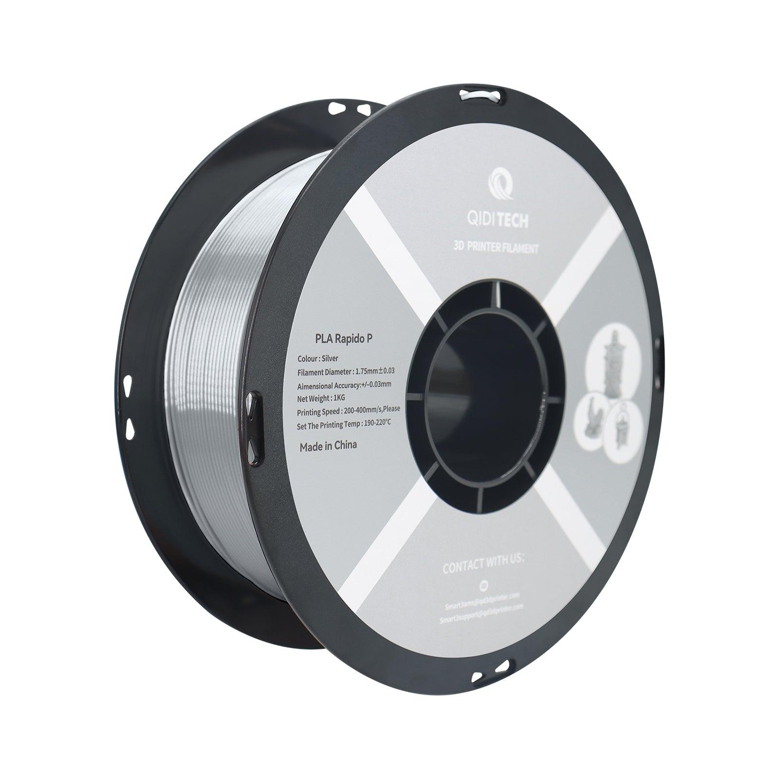 qidi-tech-pla-rapido-metal-1-75-mm-filament-effet-m-tal-pour-impression-3d-fdm image 2