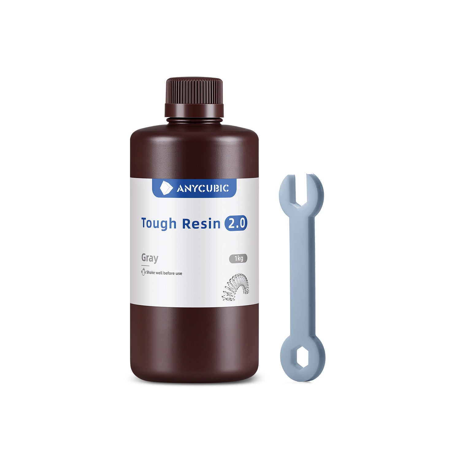 anycubic-tough-resin-2-0-r-sine-technique-1kg-noir-gris-blanc-vert-transparent image 6