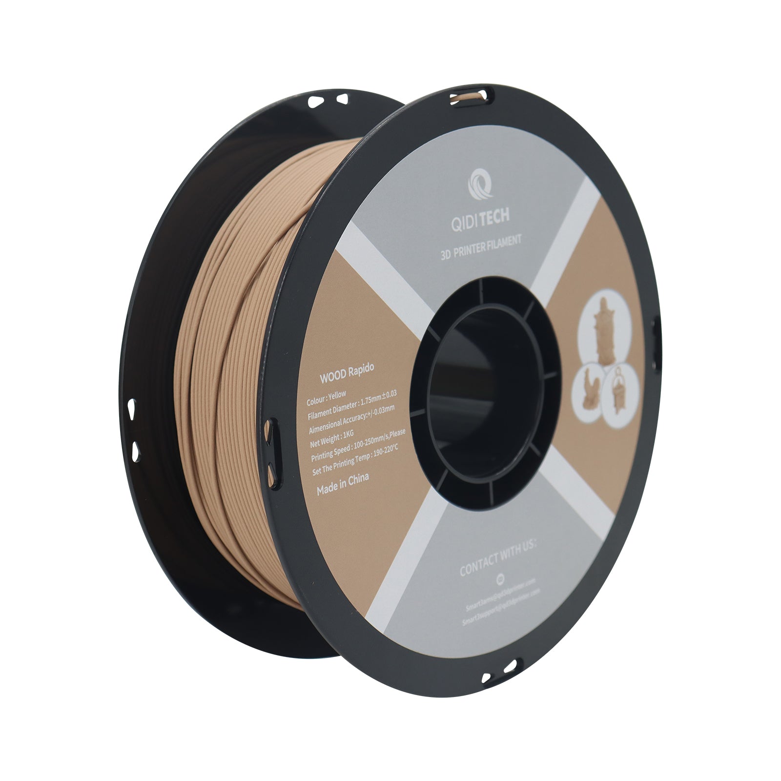 qidi-tech-pla-bois-filament-effet-bois-pour-imprimante-3d image 2
